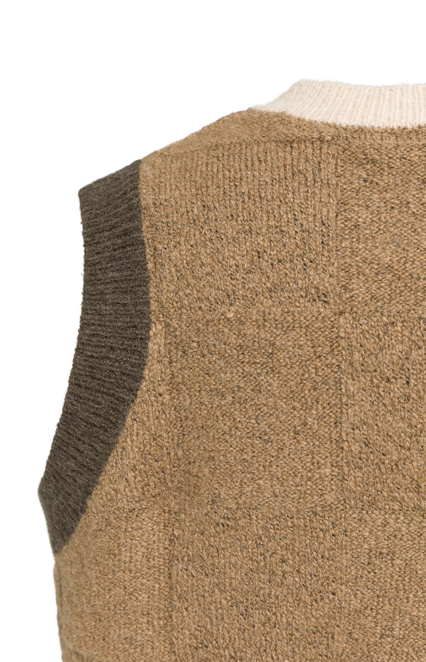 YAYA SPENCER CHECK TANK OTTER BROWN DESSIN