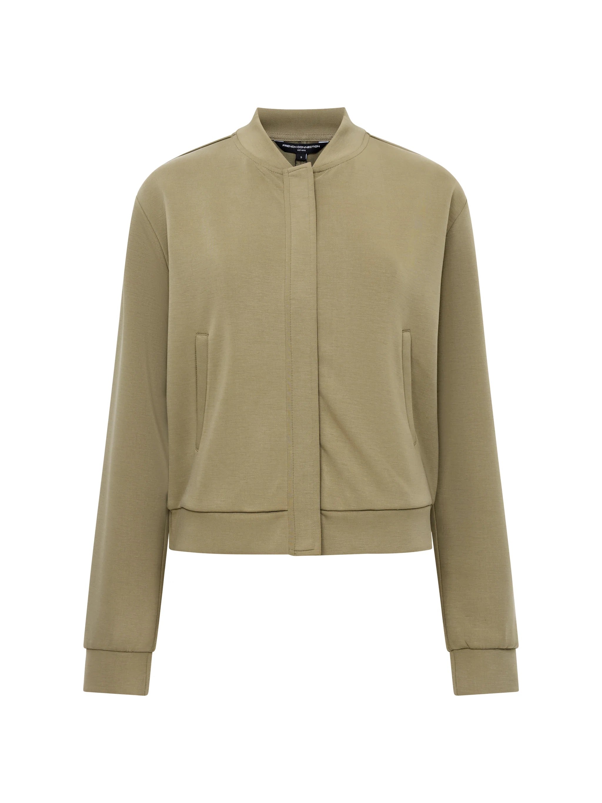 FRENCH CONNECTION WREN BOMBER WASHED KHAKI