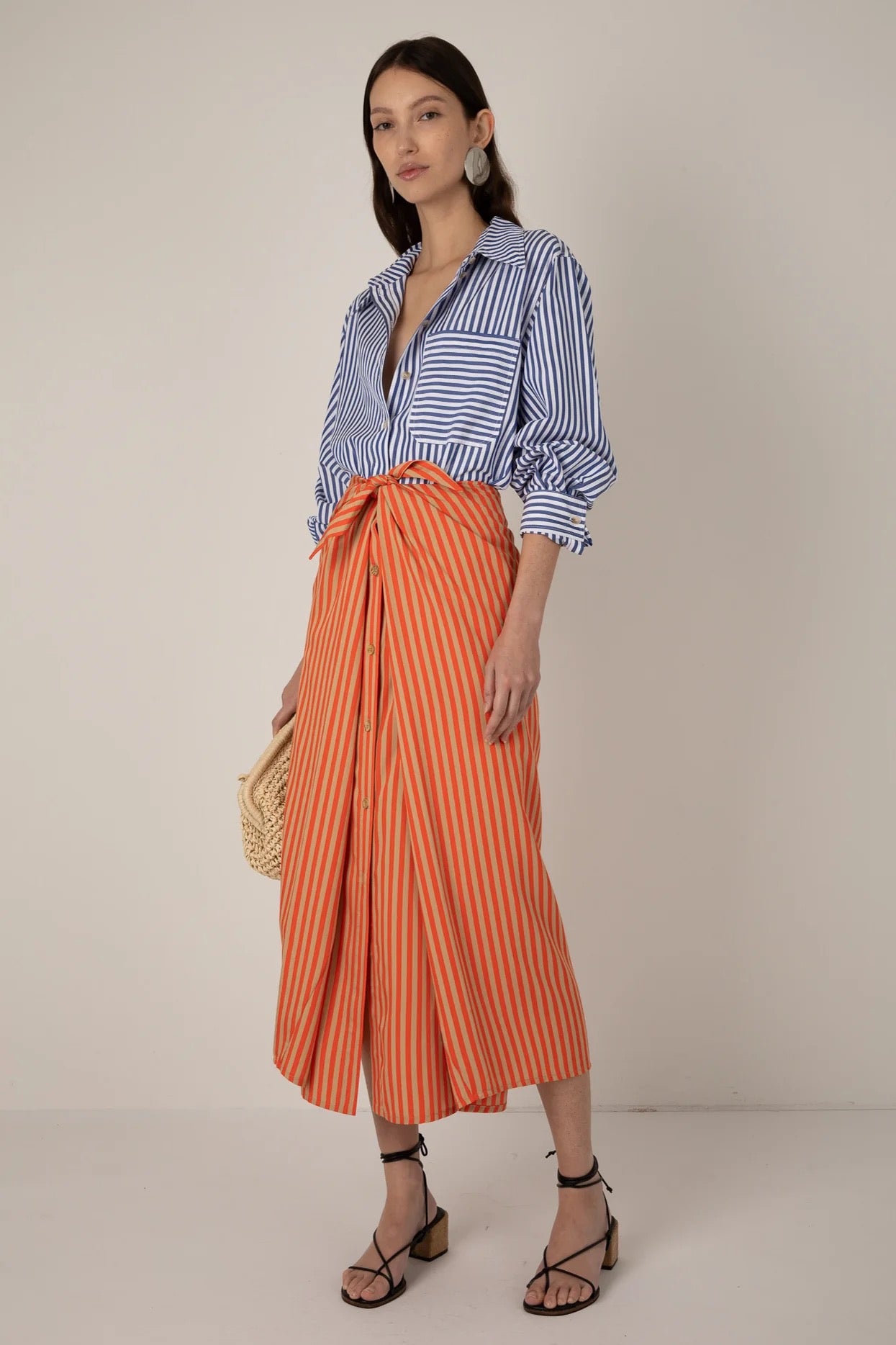 VIVERE  ALBANE ORANGE SAND SKIRT