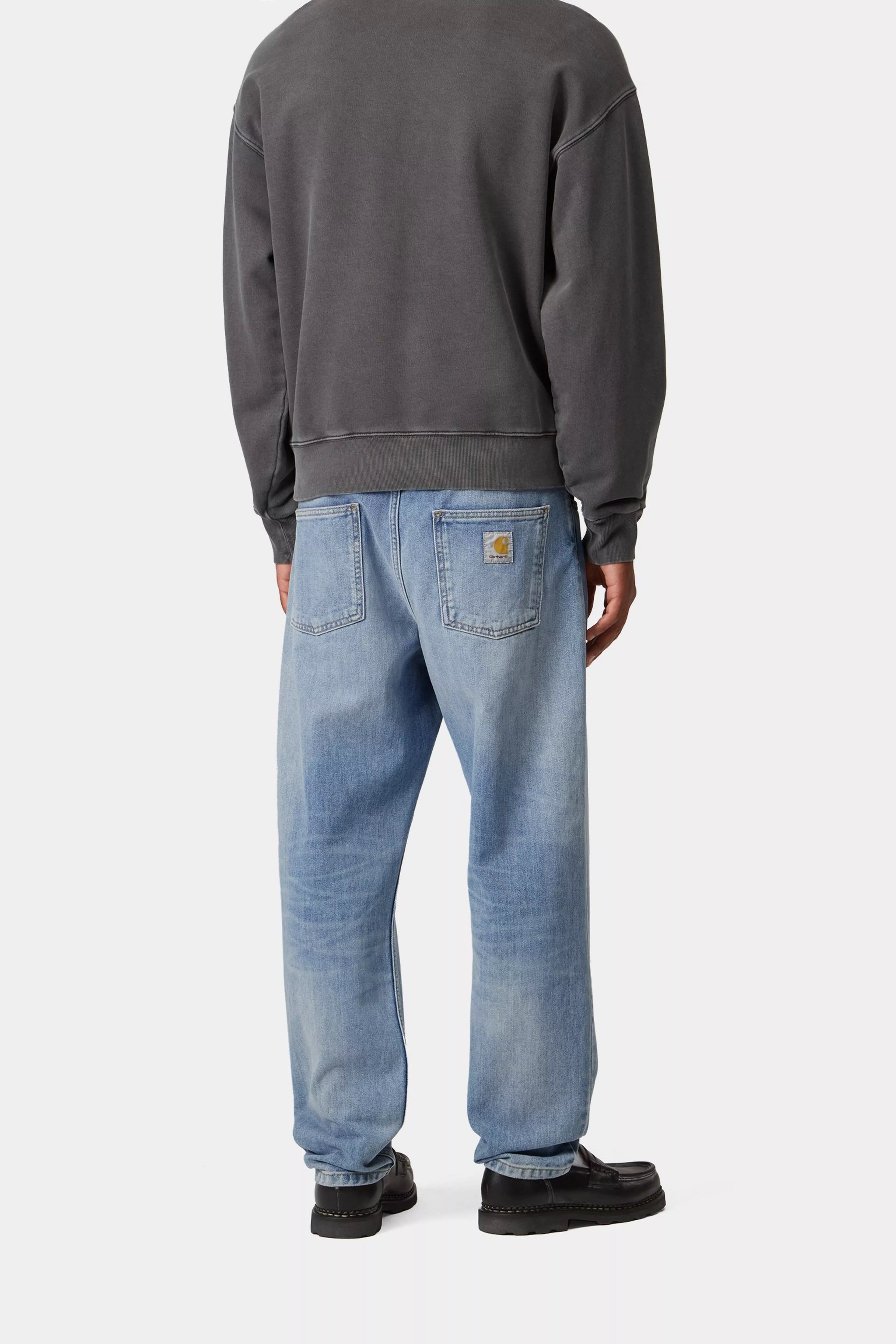 CARHARTT WIP NEWEL DENIM BLUE LIGHT USED WASH