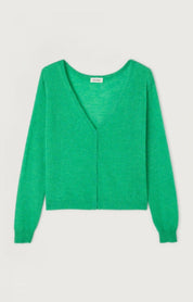 AMERICAN VINTAGE  DUMY GREEN MELANGE CARDIGAN