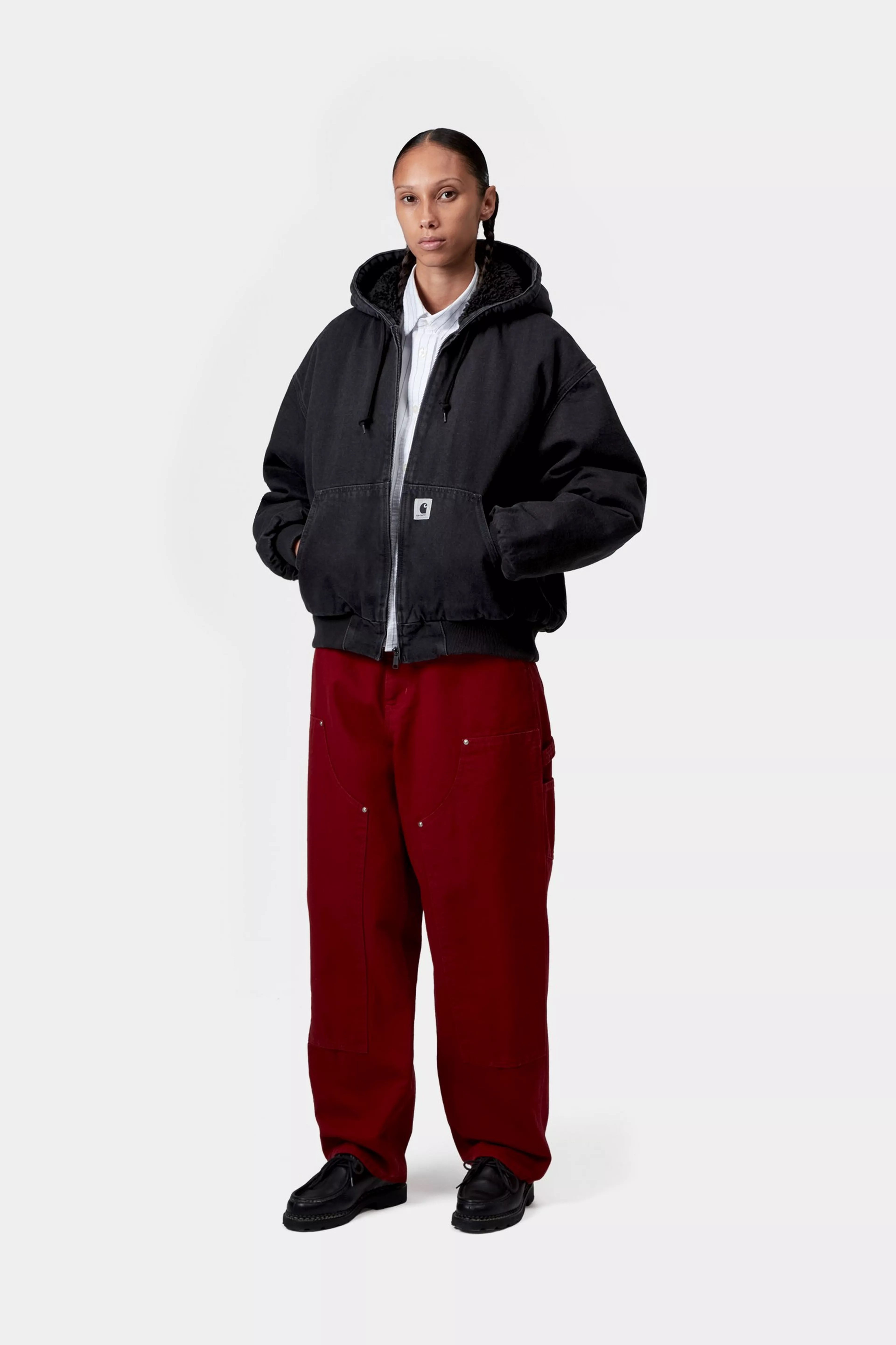 CARHARTT WIP  OG ACTIVE JKT BLACK STONE WASHED