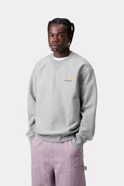 CARHARTT WIP  AMERICAN SCRIPT GREY HEATHER