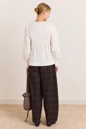 DAMSON MADDER  LETTIE BOW White