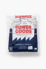 POWER GOODS LOOPBACK SHORTS ASH