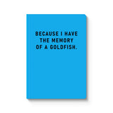 MEMORY OF GOLDFISH NOTEPAD