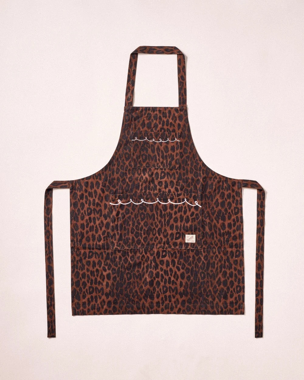DAMSON MADDER APRON DARK LEOPARD/LILAC
