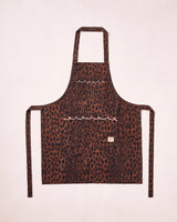 DAMSON MADDER APRON DARK LEOPARD/LILAC
