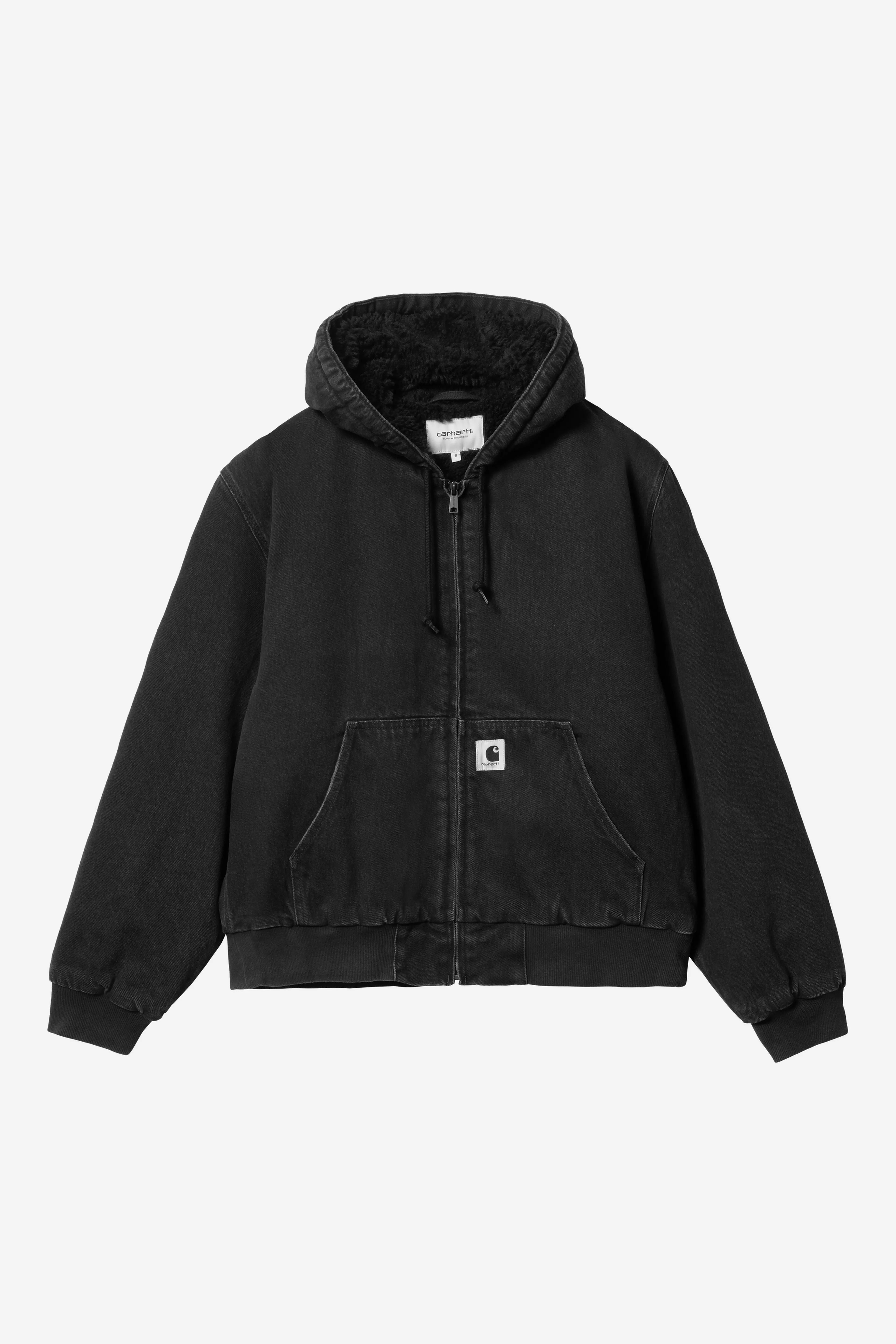 CARHARTT WIP  OG ACTIVE JKT BLACK STONE WASHED