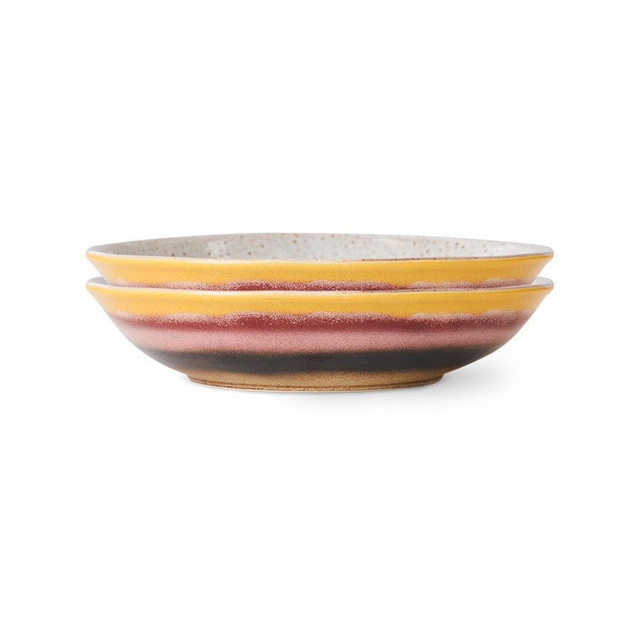 HKLIVING CURRY BOWL HIBISCUS