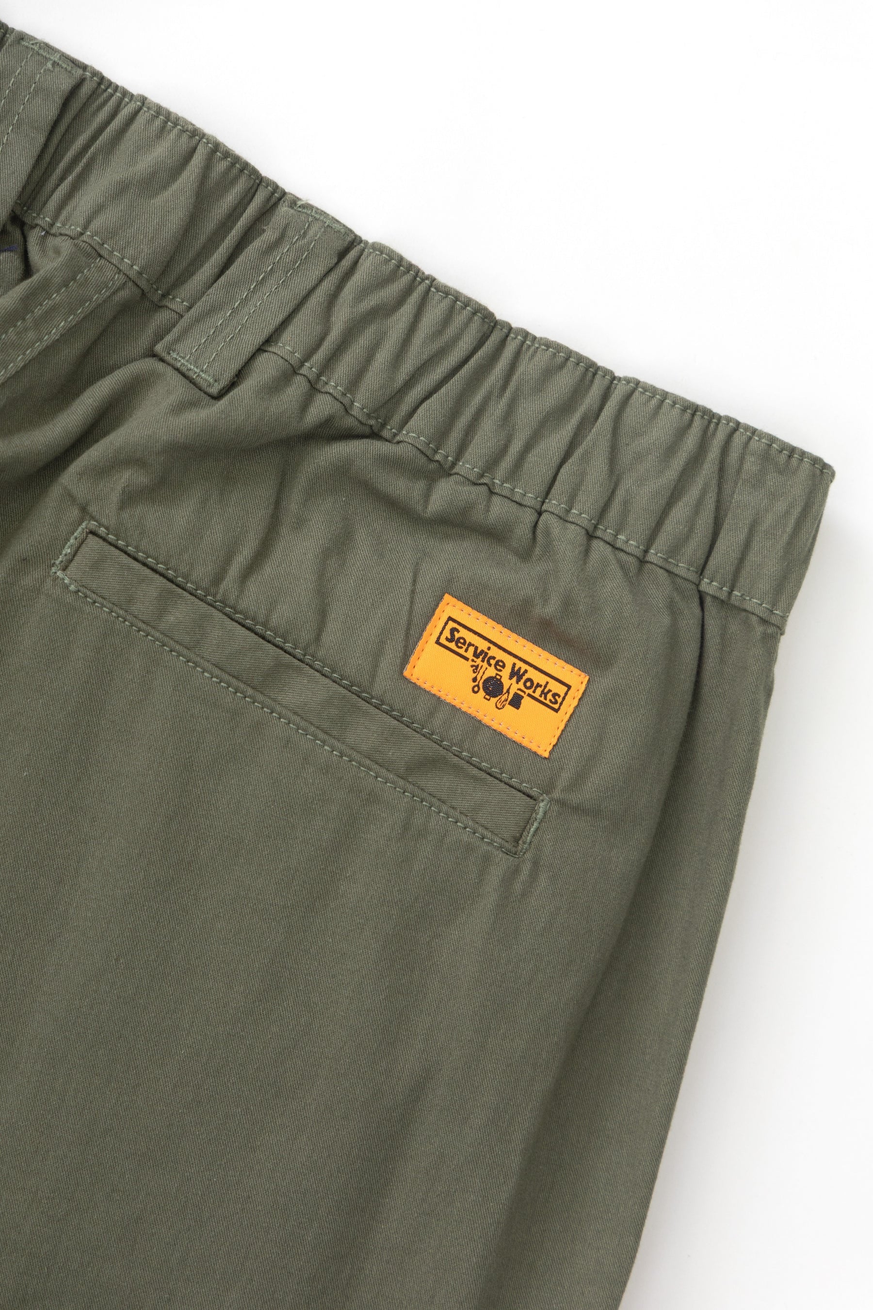 SERVICE WORKS  TWILL WAITER OLIVE PANT
