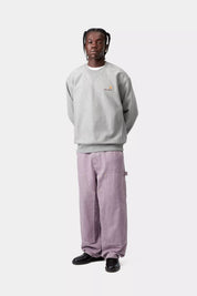 CARHARTT WIP  AMERICAN SCRIPT GREY HEATHER