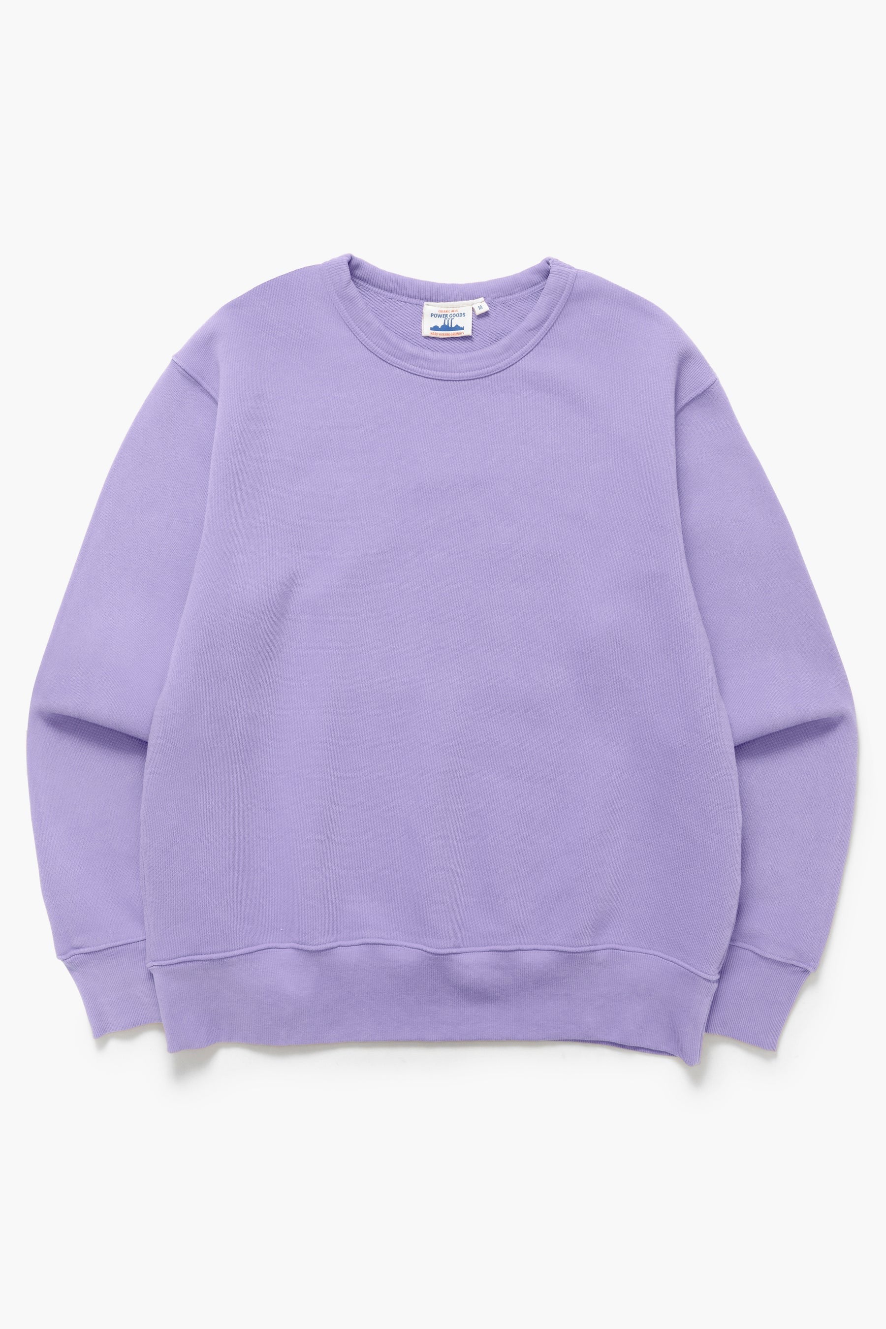 POWER GOODS LOOPBACK CREW DUSTY VIOLET