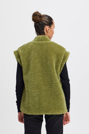 ICHI GILET GIZLA MAYFLY GREEN