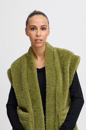 ICHI GILET GIZLA MAYFLY GREEN