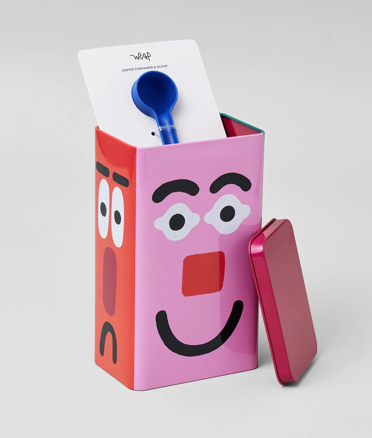 WRAP  COFFEE TIN FACES
