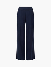 FRENCH CONNECTION ALIA PINSTRIPE NAVY-LINEN WHITE