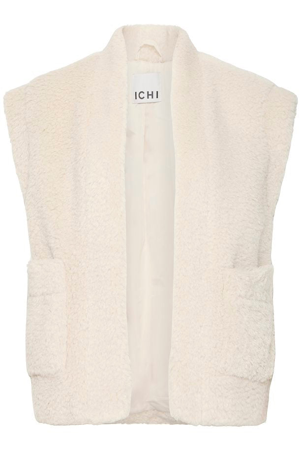 ICHI GIZLA GILET BIRCH CREAM