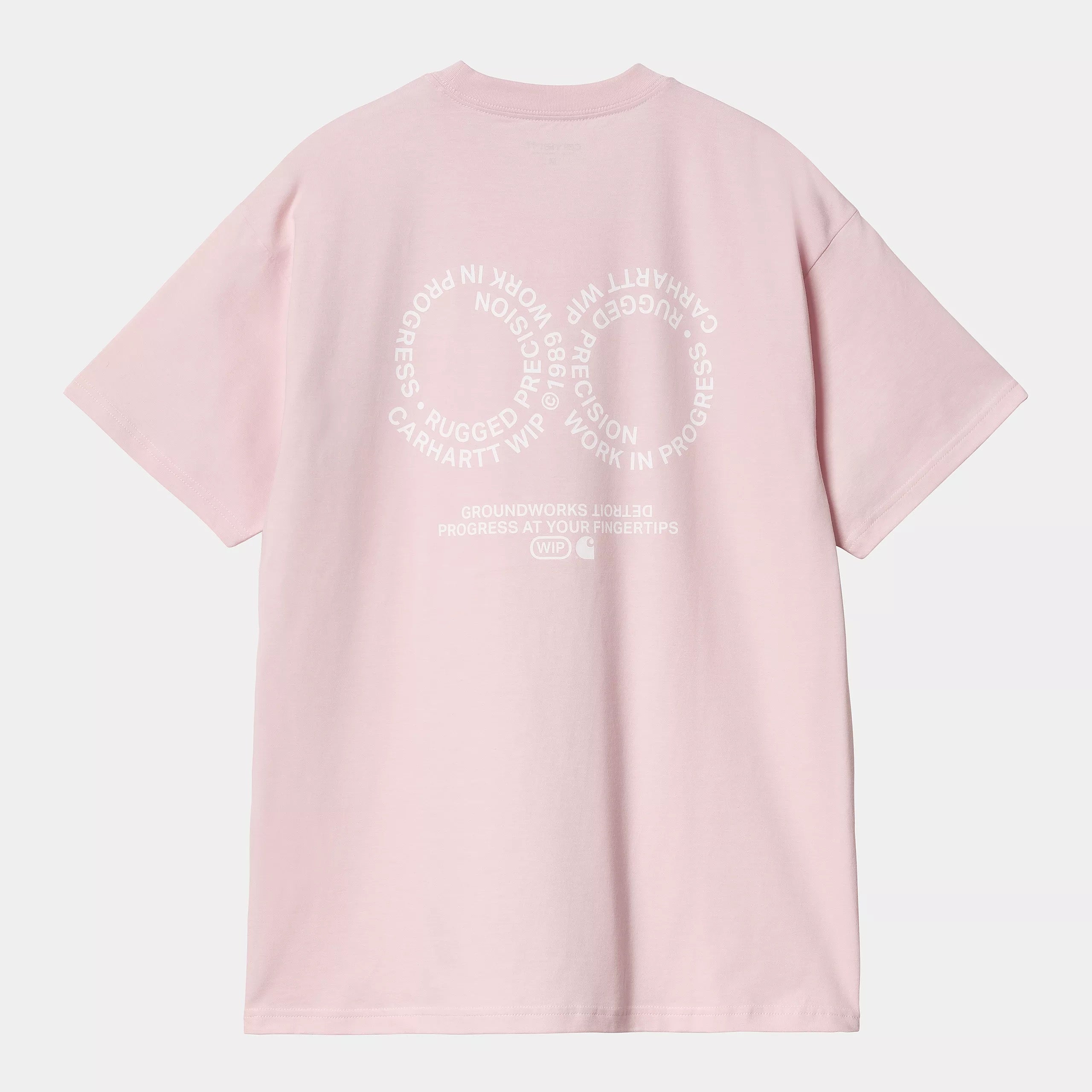 CARHARTT WIP  ROTATION  T SHIRT AIR PINK/WHITE