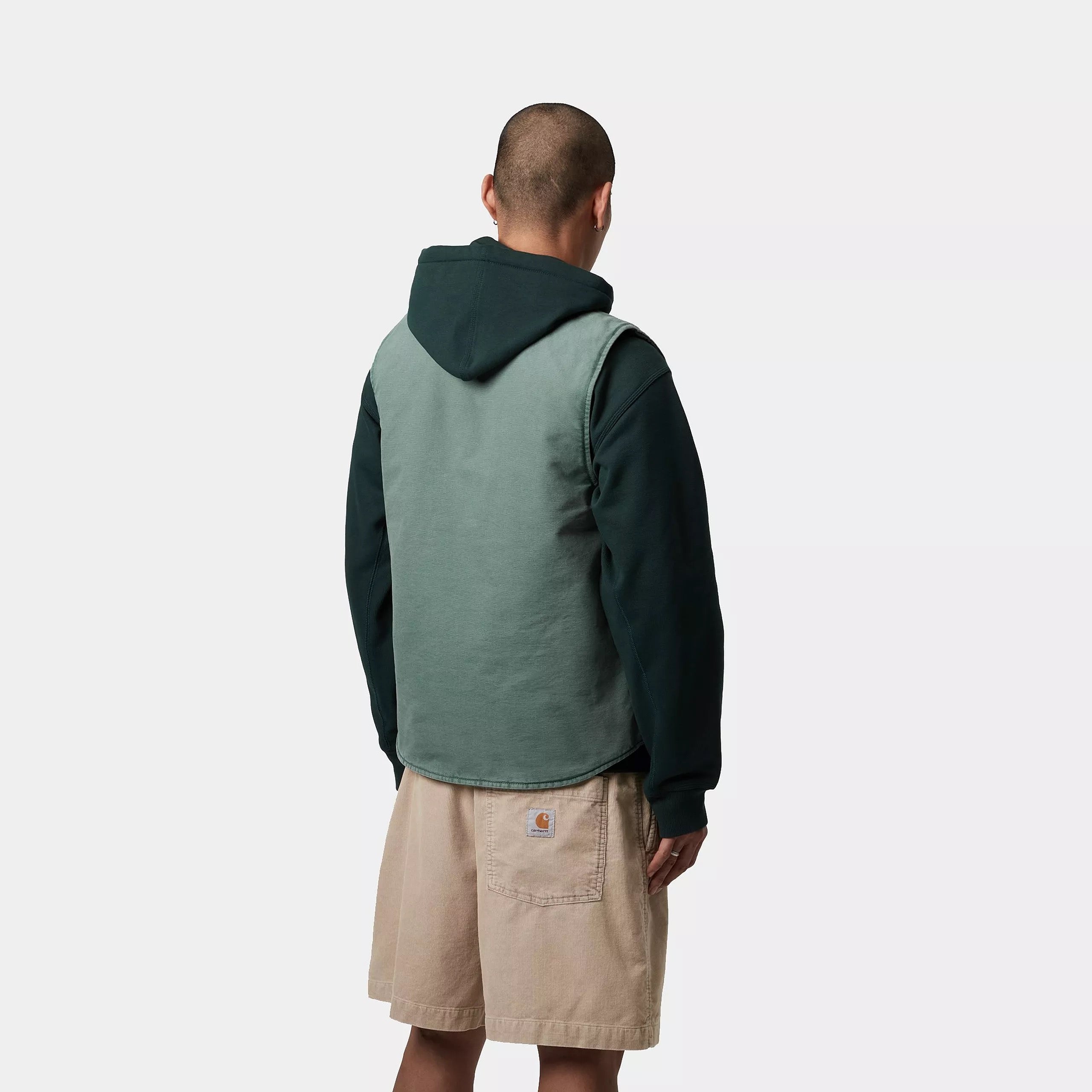 CARHARTT WIP  VEST ORGANIC SILVER PINE STONE