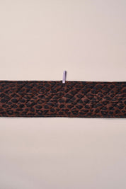 DAMSON MADDER DOUBLE OVEN GLOVE DARK LEOPARD/LILAC