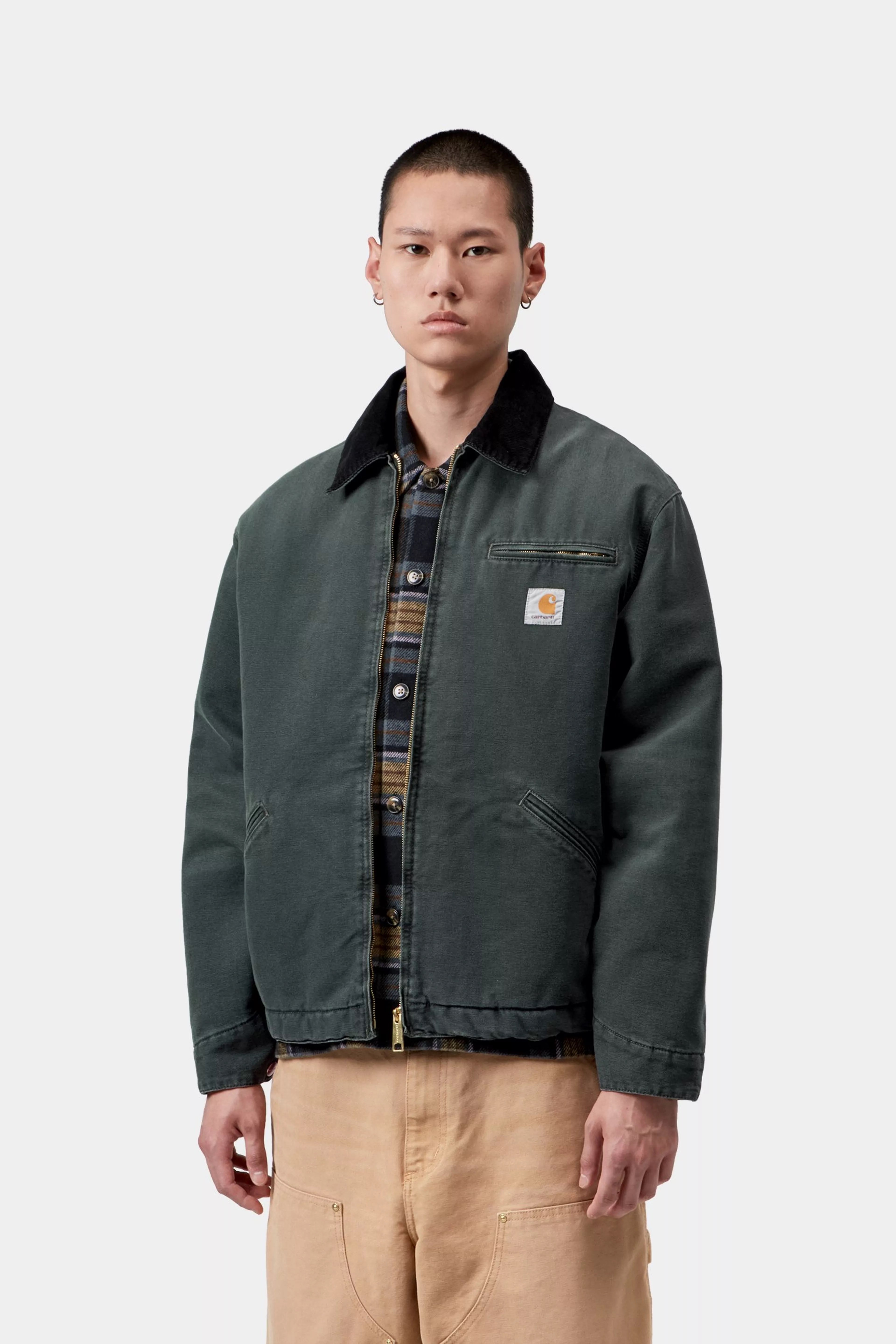 CARHARTT WIP  OG DETROIT RAVEN/BLACK STONE CANVAS