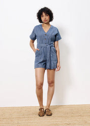 FRNCH ADILA BLEU MARINE PLAYSUIT