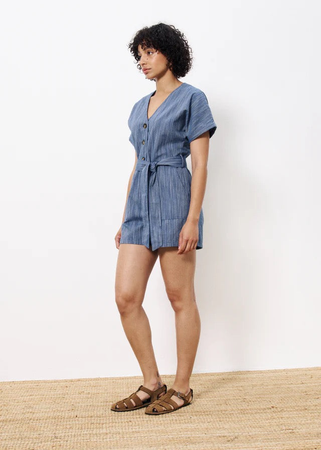 FRNCH ADILA BLEU MARINE PLAYSUIT