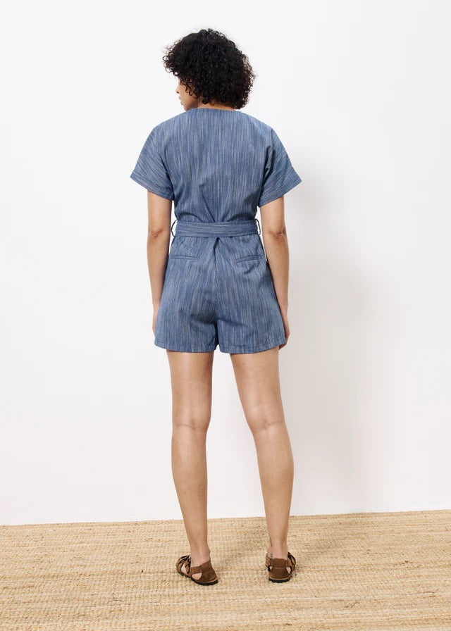 FRNCH ADILA BLEU MARINE PLAYSUIT