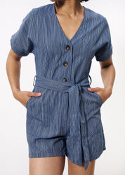 FRNCH ADILA BLEU MARINE PLAYSUIT