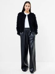 FRENCH CONNECTION  MALI LOOP FRINGE Black