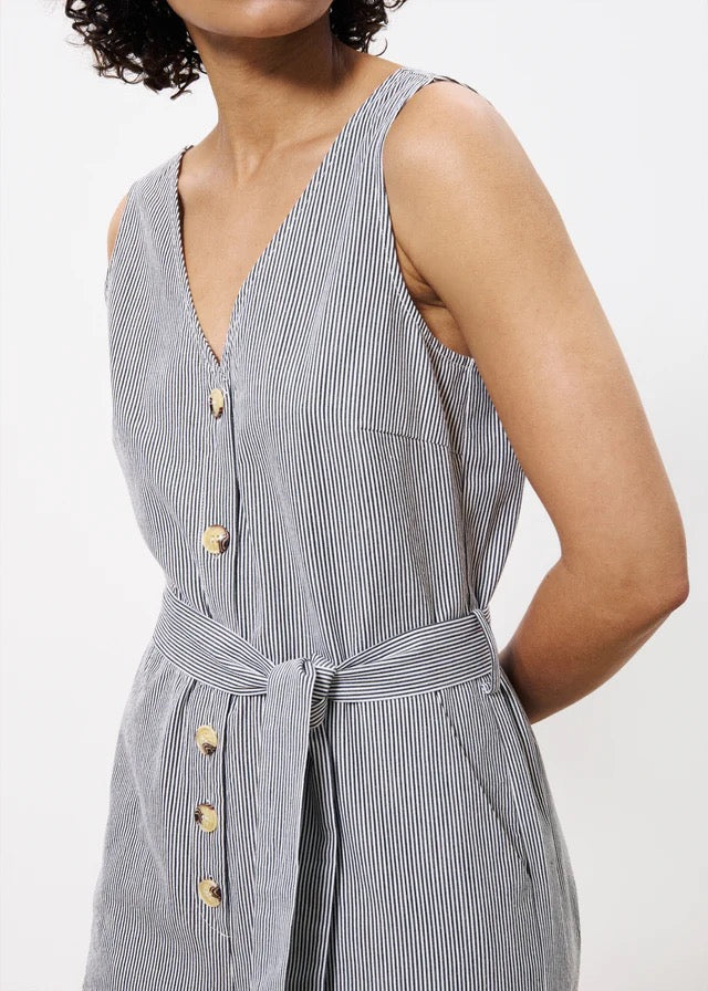 FRNCH MADDIE CREME STRIPE JUMPSUIT