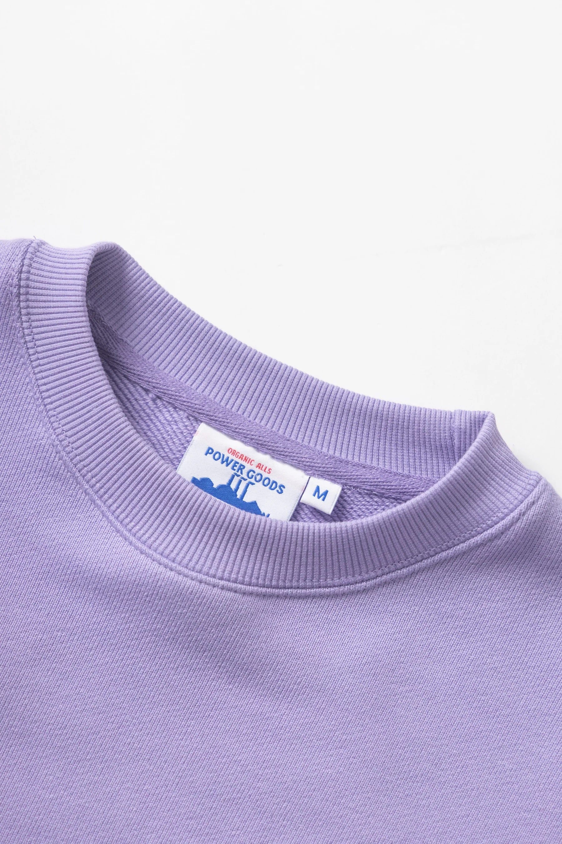 POWER GOODS LOOPBACK CREW DUSTY VIOLET