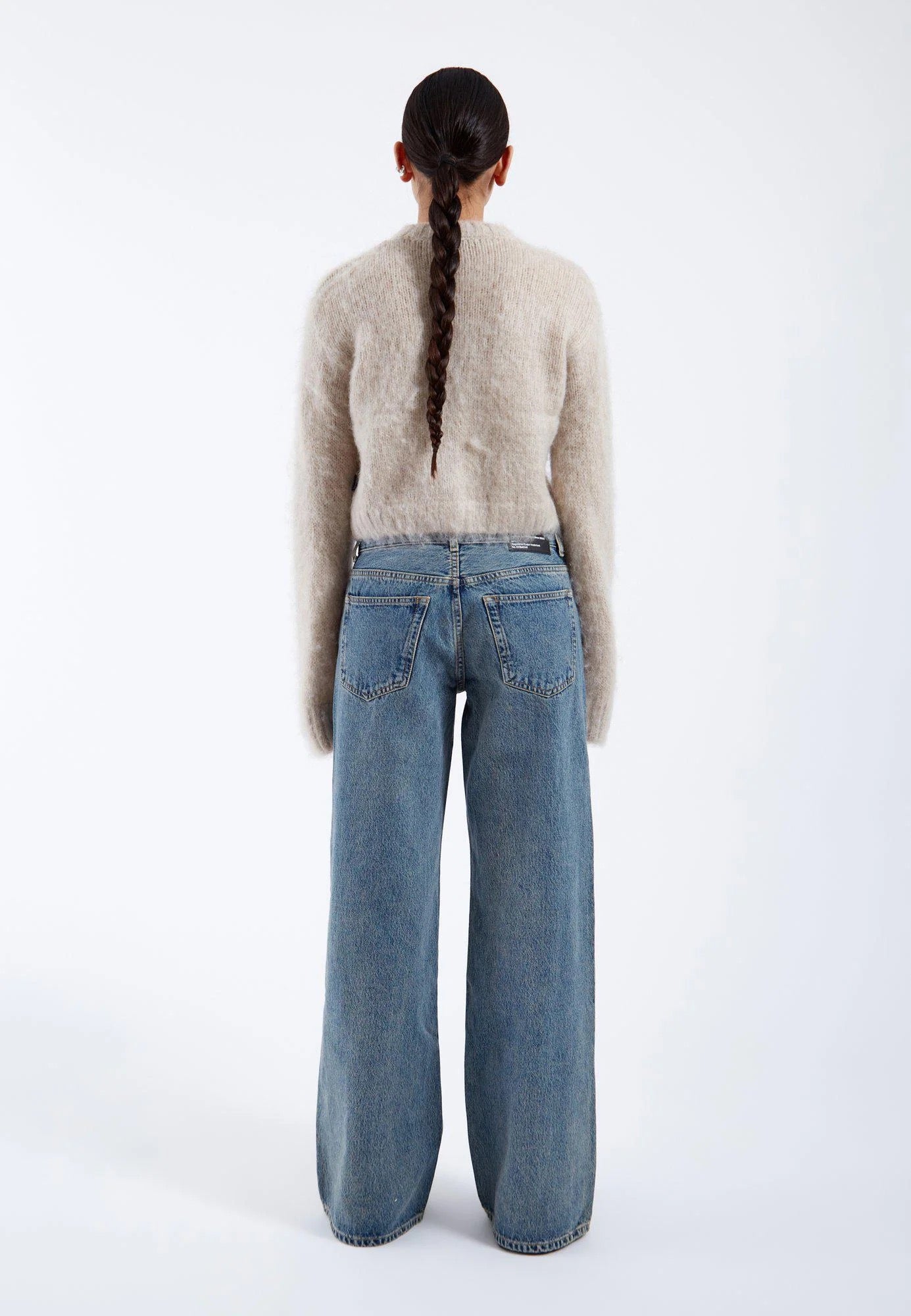 DR DENIM MOIRA SWEATER BRUSHED SILVER LINING