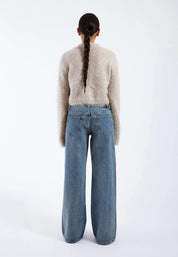 DR DENIM MOIRA SWEATER BRUSHED SILVER LINING