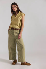 FREE PEOPLE  LAYDOWN CHINO Green