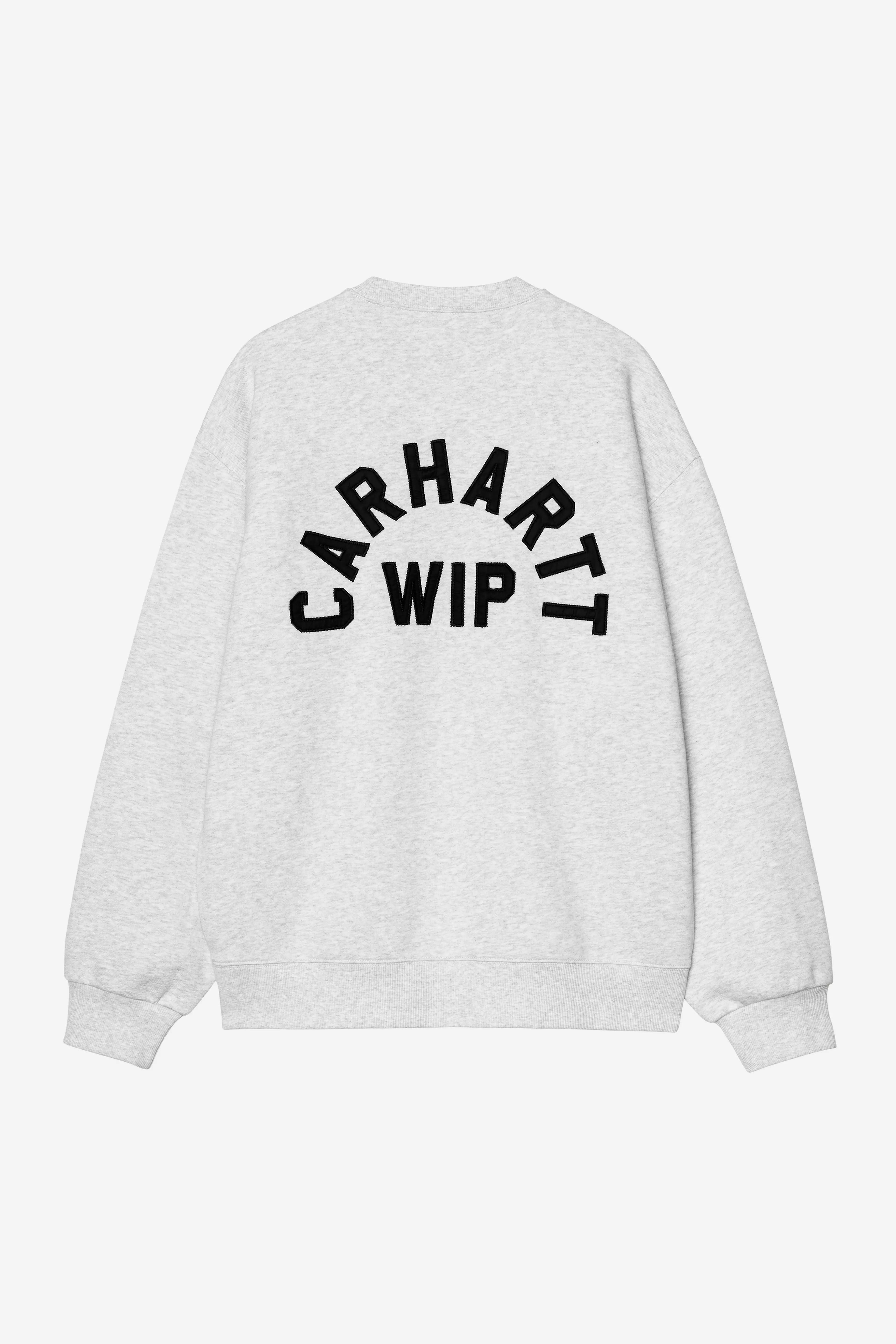 CARHARTT WIP  ARCH SCRIPT ASH HEATHER/DARK NAVY STONE WASHED