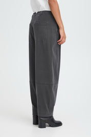 ICHI KATE DENIM DARK GREY