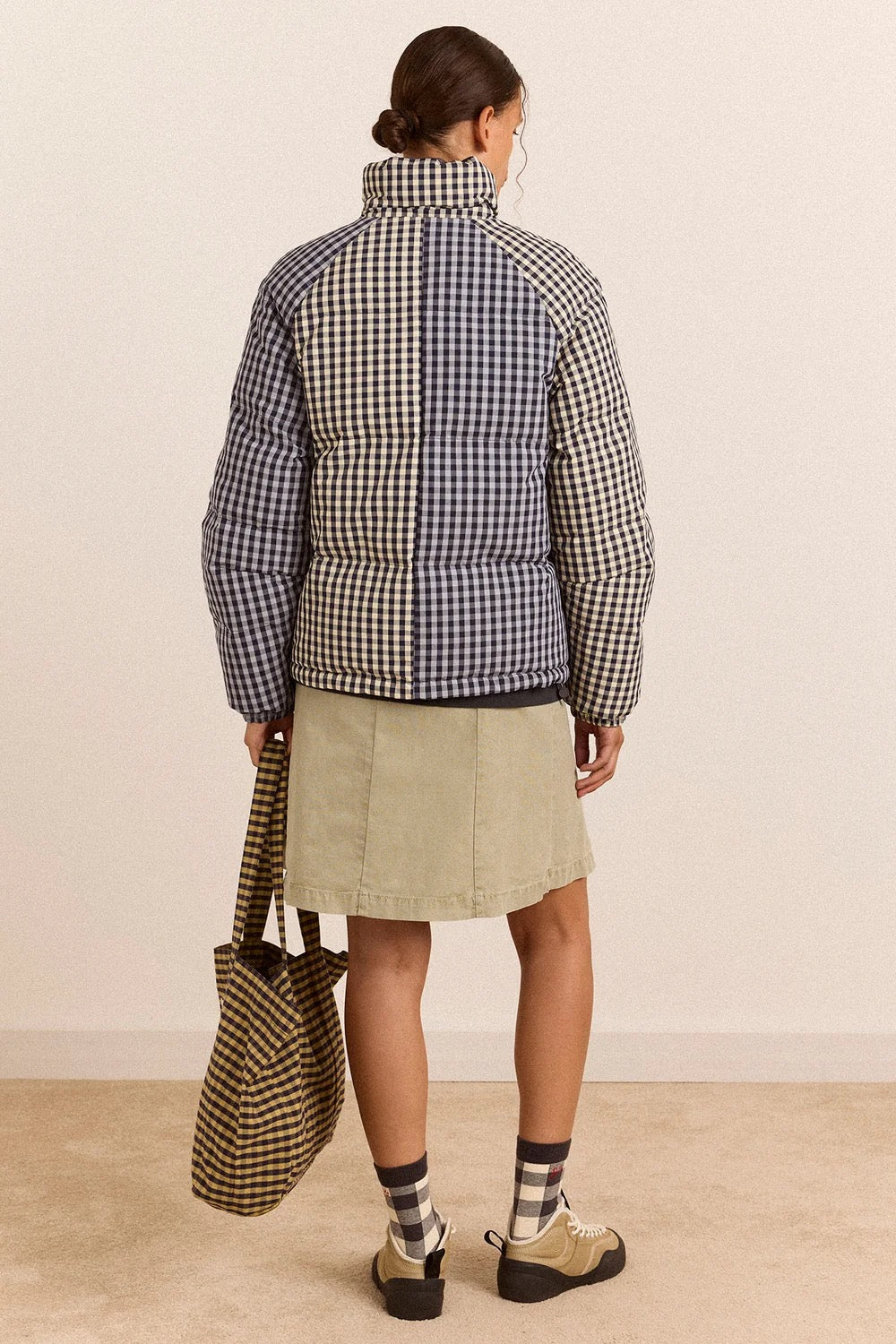 DAMSON MADDER  REVERSIBLE  OPAP PUFF GINGHAM