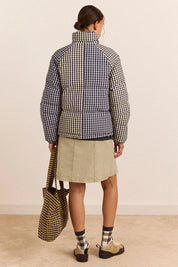 DAMSON MADDER  REVERSIBLE  OPAP PUFF GINGHAM