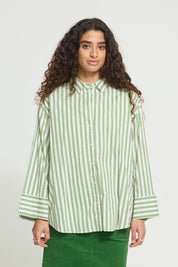 ICHI  IHGILU GREEN WHITE STRIPES