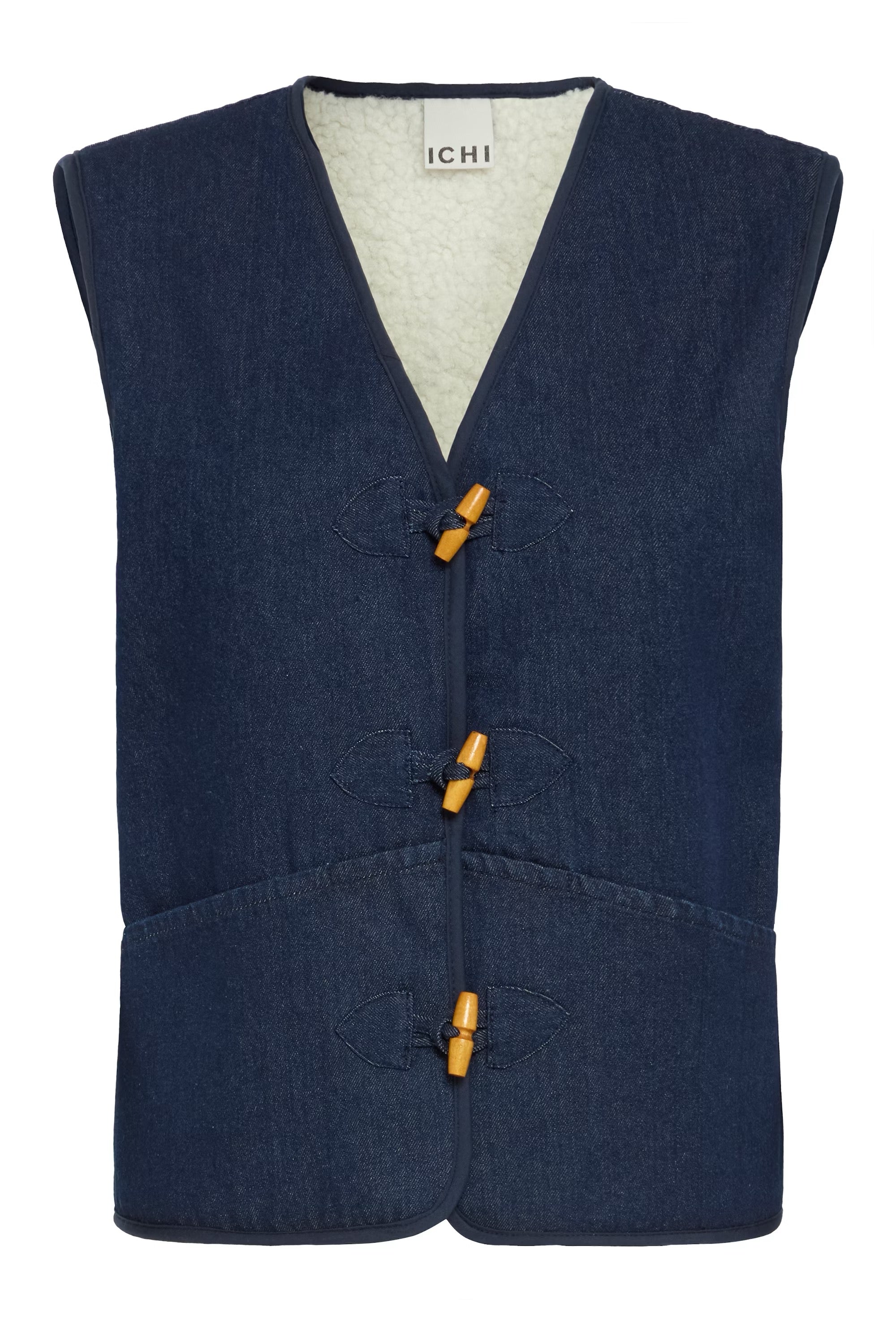 ICHI  HIRAMO W COAT DENIM