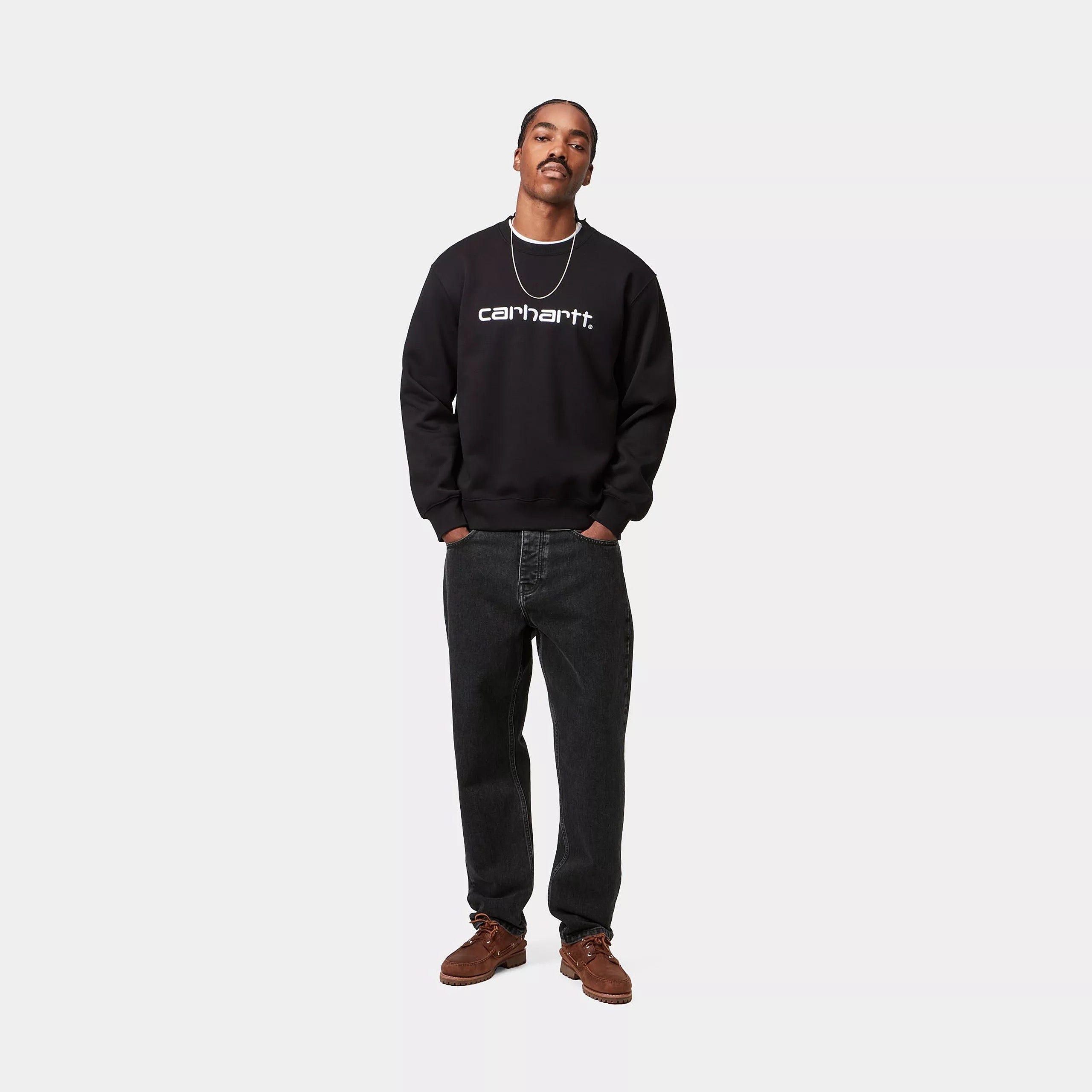 CARHARTT WIP NEWEL BLACK STONEWASH