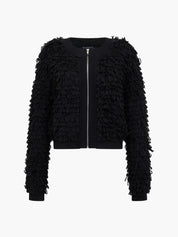 FRENCH CONNECTION  MALI LOOP FRINGE Black