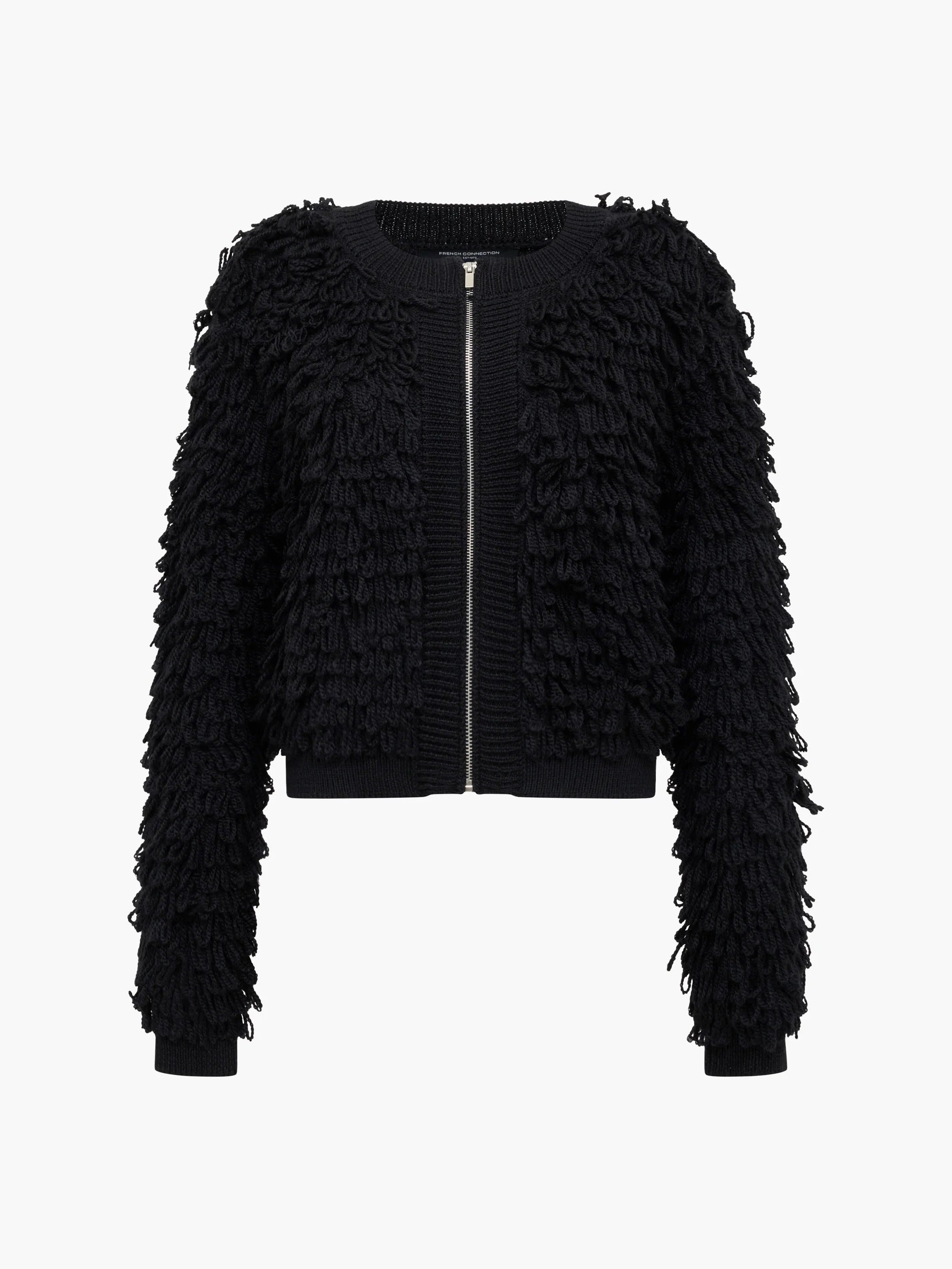 FRENCH CONNECTION  MALI LOOP FRINGE Black