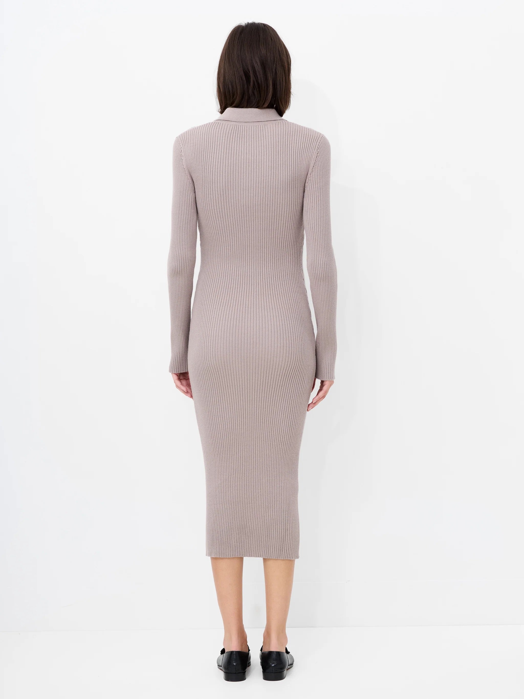 FRENCH CONNECTION  MARI L/S MIDI TAUPE NEUTRAL
