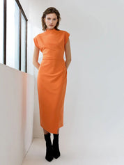 FRENCH CONNECTION  ZION JERSEY CORAL ROSE DRESS