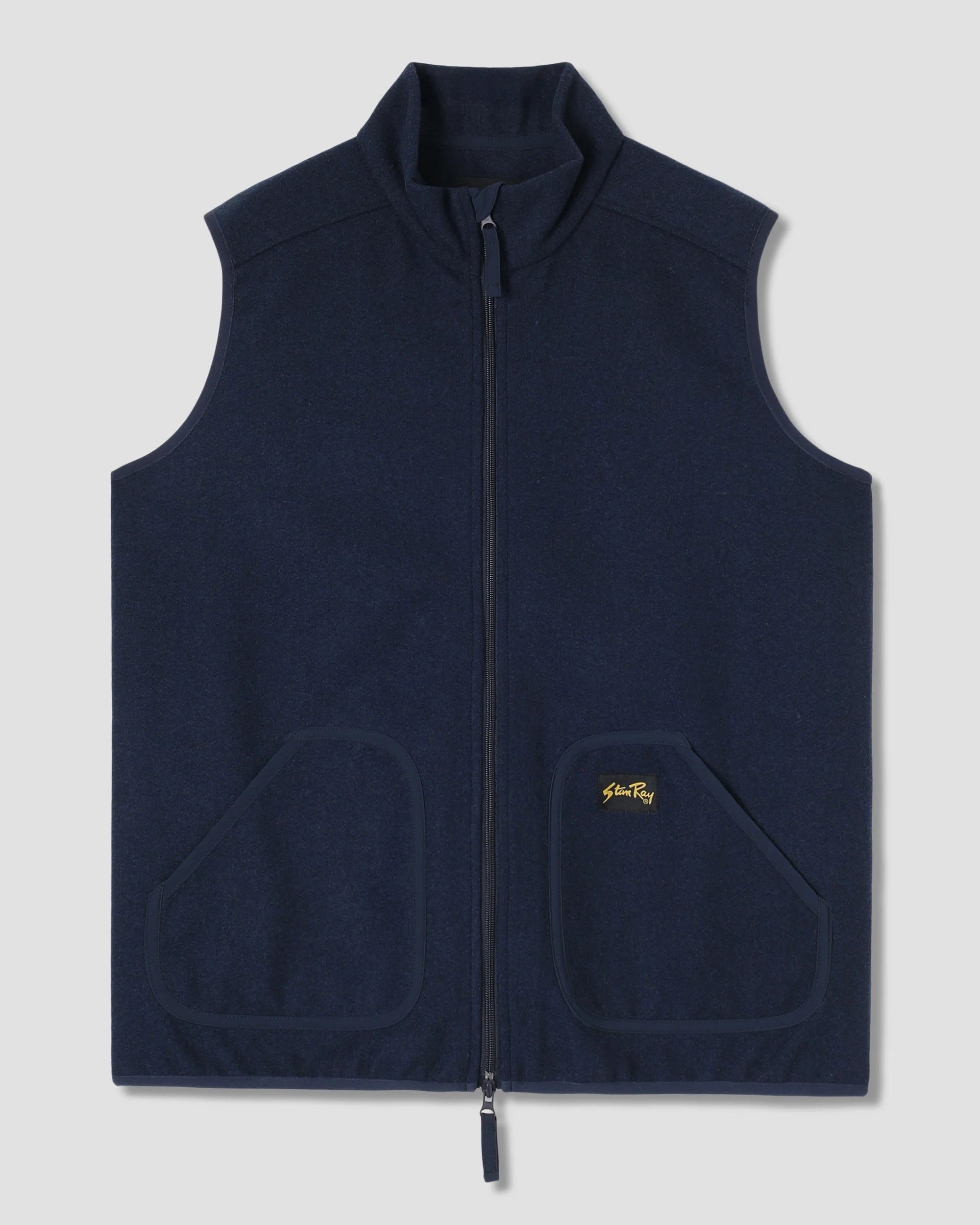 STANRAY WOOL VEST NAVY