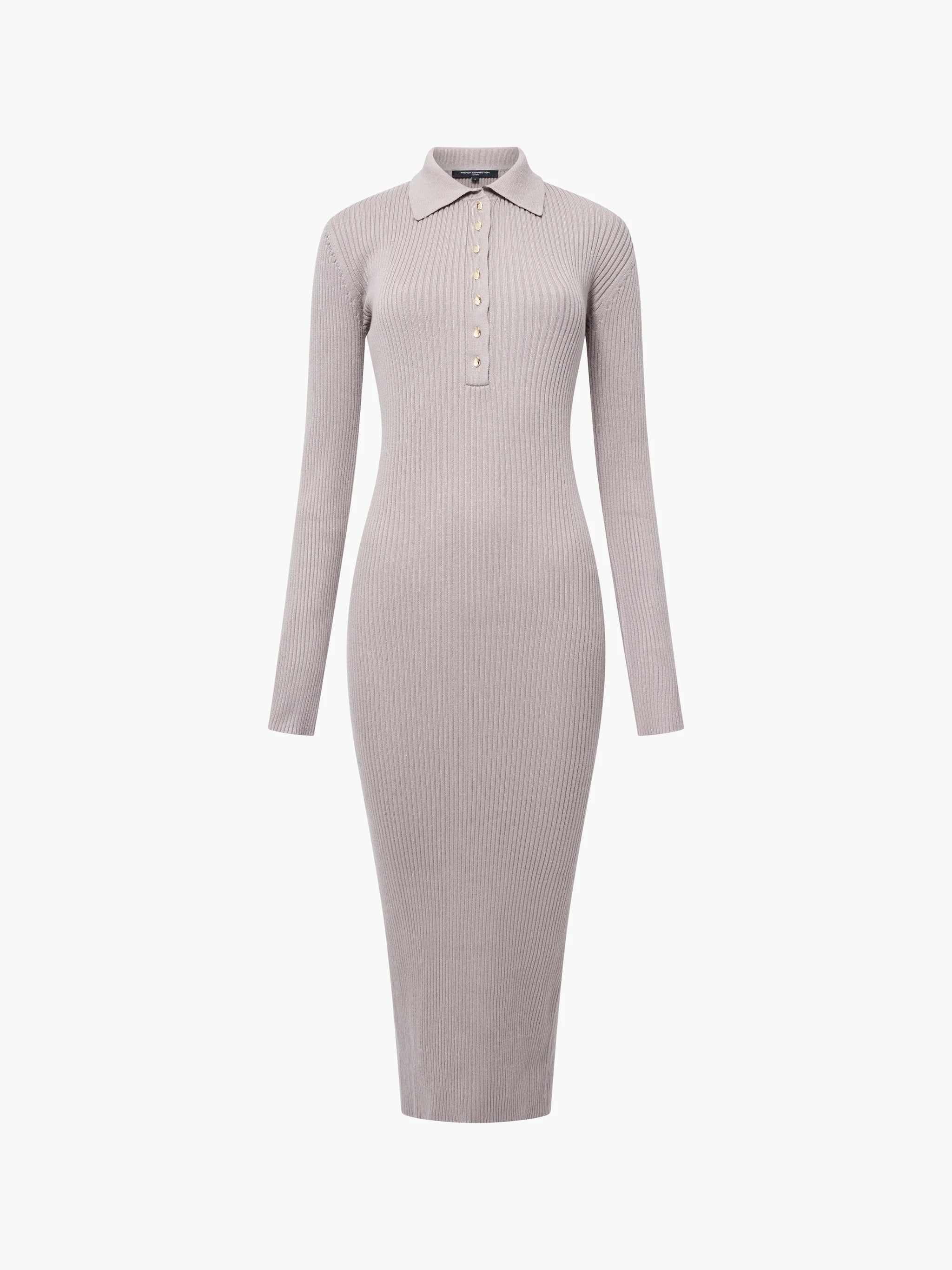 FRENCH CONNECTION  MARI L/S MIDI TAUPE NEUTRAL