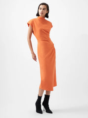 FRENCH CONNECTION  ZION JERSEY CORAL ROSE DRESS